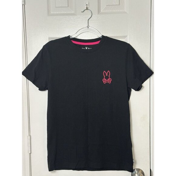 Psycho Bunny Men’s Pearland Back Graphic Tee Shirt Sz 3 Or XS Black Embroidered - Picture 1 of 11